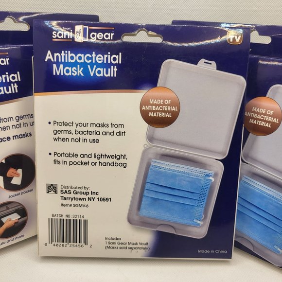 Antibacterial Mask Vault, Protect Your Mask, Antibacterial Mask Vault Set of 3 - Picture 2 of 3